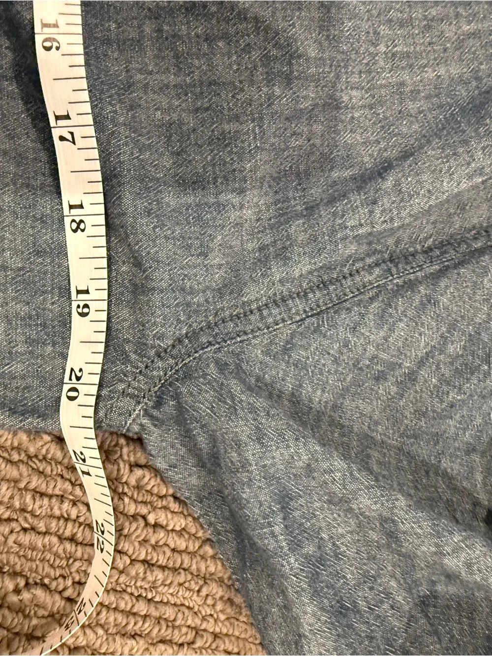 Tory Burch Indigo Chambray Tie-Neck Tunic